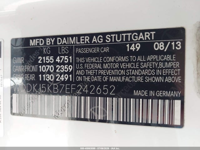 Продаж на аукціоні авто 2014 Mercedes-benz E 350, vin: WDDKJ5KB7EF242652, номер лоту: 45563599