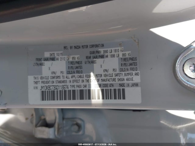 Aukcja sprzedaży 2016 Mazda Cx-3 Touring, vin: JM1DKBC73G0118974, numer aukcji: 45563617