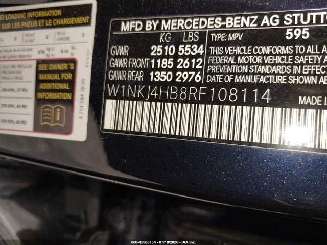 45563754 :رقم المزاد ، W1NKJ4HB8RF108114 vin ، 2024 Mercedes-benz Glc 300 Coupe 4matic مزاد بيع