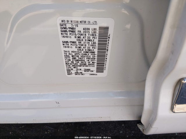 Nissan Rogue Select S 2015 JN8AS5MT9FW672102 Image 9