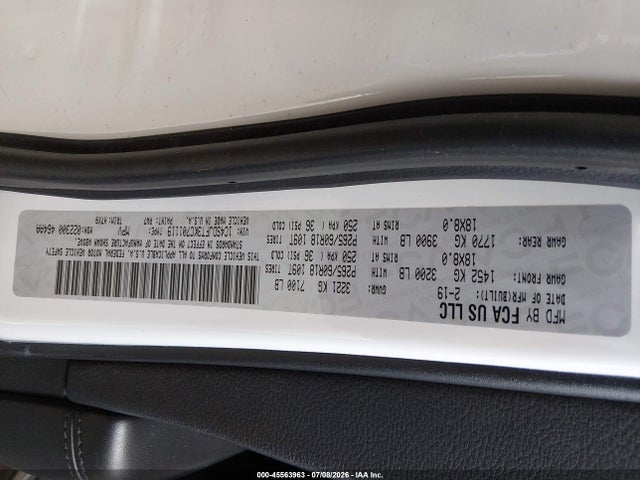 Dodge Durango Pursuit Awd 2019 1C4SDJFT3KC701119 Image 9