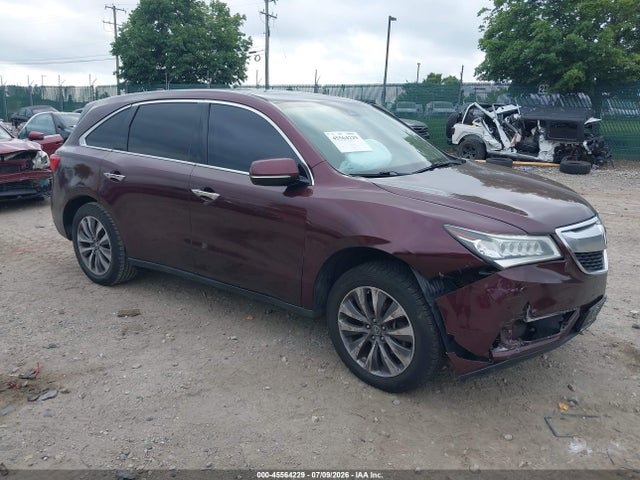 2016 Acura Mdx Technology   Acurawatch Plus Packages/technology Package მანქანა იყიდება აუქციონზე, vin: 5FRYD4H48GB041735, აუქციონის ნომერი: 45564229