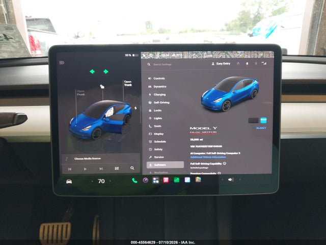 Auction sale of the 2022 Tesla Model Y Performance Dual Motor All-wheel Drive, vin: 7SAYGDEFXNF414949, lot number: 45564629