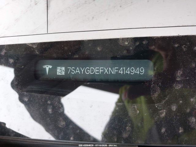 Auction sale of the 2022 Tesla Model Y Performance Dual Motor All-wheel Drive, vin: 7SAYGDEFXNF414949, lot number: 45564629