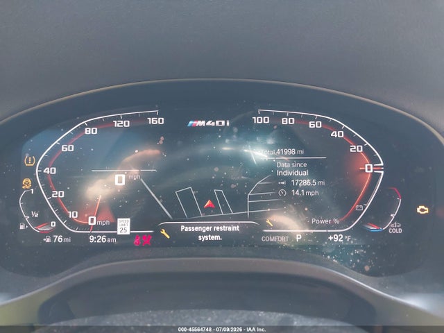 45564748 :رقم المزاد ، 5UX83DP00N9J13990 vin ، 2022 Bmw X3 M40i مزاد بيع
