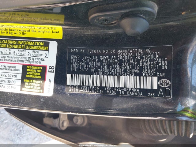 Aukcja sprzedaży 2011 Toyota Corolla Le, vin: 2T1BU4EE1BC754283, numer aukcji: 45564802