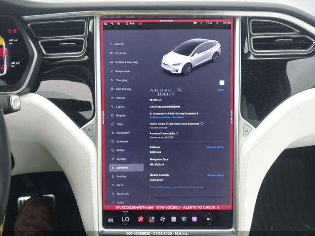 Tesla Model X 100d/75d/90d 2017 5YJXCDE25HF076494 Image 7
