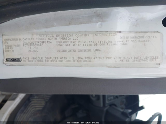Freightliner M2 106 Medium Duty 2015 3ALACWDT7FDGF1924 Image 8