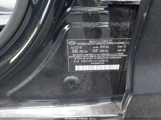 Hyundai ELANTRA SE 2020 5NPD74LFXLH608765 Image 9