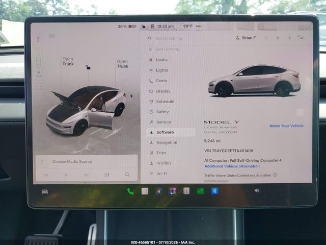 Продажа на аукционе авто 2026 Tesla Model Y All-wheel Drive/long Range Launch Series/premium All-wheel Drive, vin: 7SAYGDEE7TA451409, номер лота: 45565101