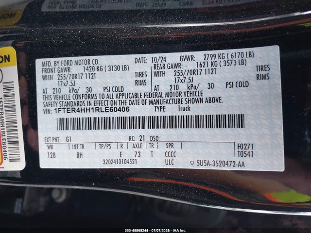 Ford Ranger Xlt 2024 1FTER4HH1RLE60406 Image 9
