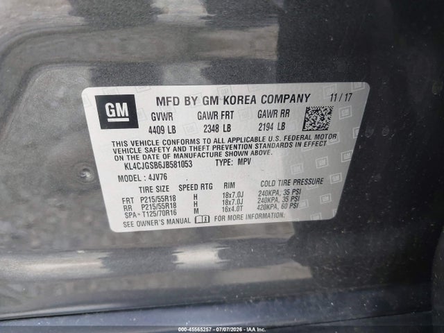Buick Encore Essence 2018 KL4CJGSB6JB581053 Image 9