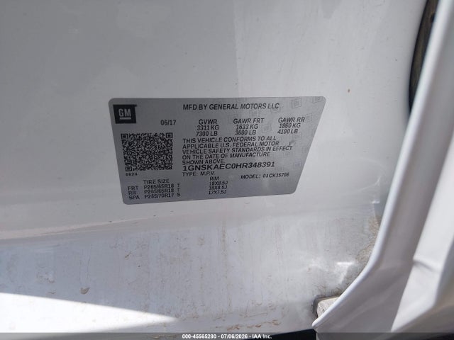Chevrolet Tahoe Ls 2017 1GNSKAEC0HR348391 Image 9