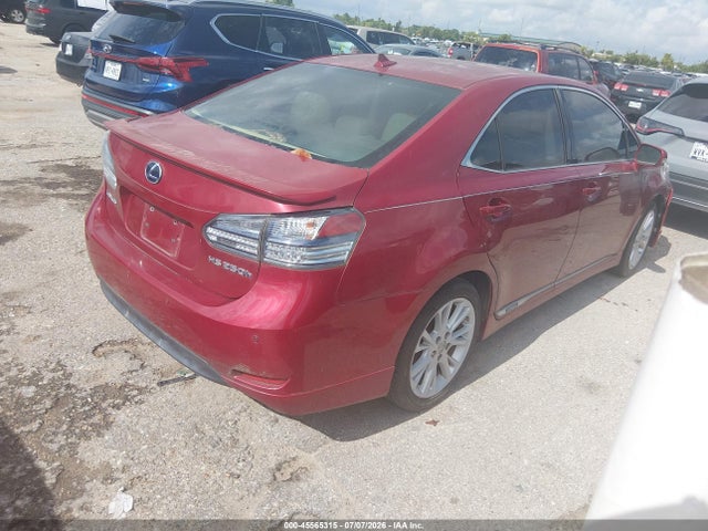 2010 Lexus Hs 250h Premium მანქანა იყიდება აუქციონზე, vin: JTHBB1BA6A2025651, აუქციონის ნომერი: 45565315