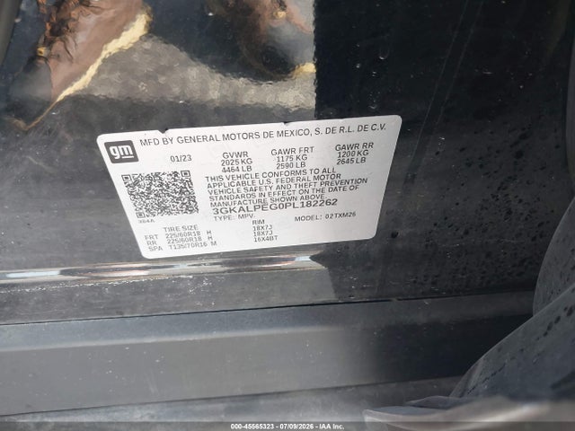 Aukcja sprzedaży 2023 Gmc Terrain Fwd Slt, vin: 3GKALPEG0PL182262, numer aukcji: 45565323