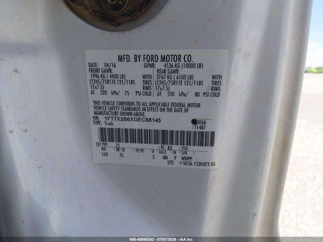 1FT7X2B6XGEC88145 Ford F-250