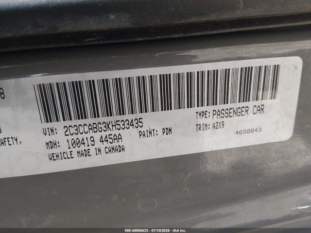 45565423 :رقم المزاد ، 2C3CCABG3KH533435 vin ، 2019 Chrysler 300 300s مزاد بيع