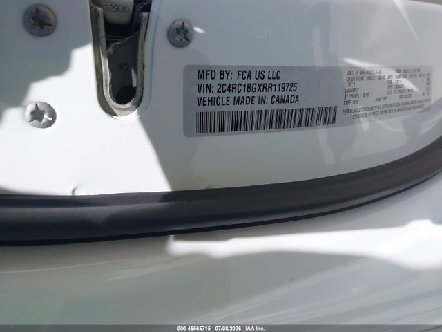 45565715 :رقم المزاد ، 2C4RC1BGXRR119725 vin ، 2024 Chrysler Pacifica Touring L مزاد بيع