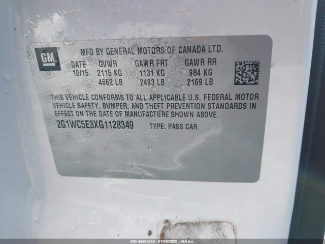 2G1WC5E3XG1128349 Chevrolet Impala Limited Ltz