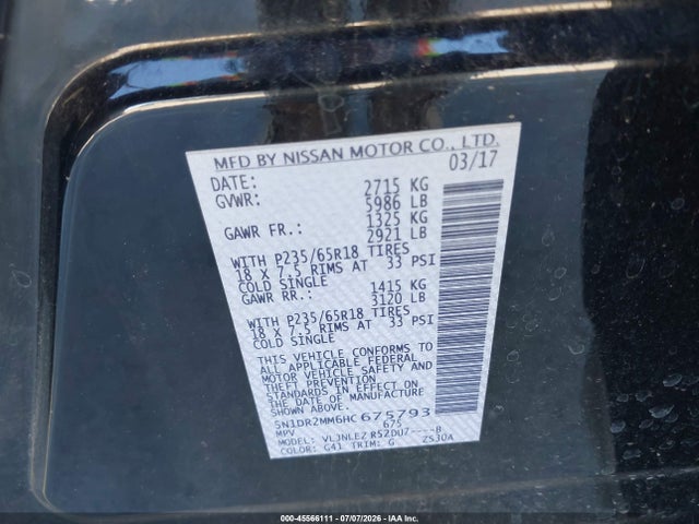 Nissan Pathfinder Sv 2017 5N1DR2MM6HC675793 Image 9