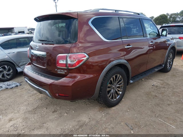 45566269 :رقم المزاد ، JN8AY2NF9J9333224 vin ، 2018 Nissan Armada Platinum مزاد بيع