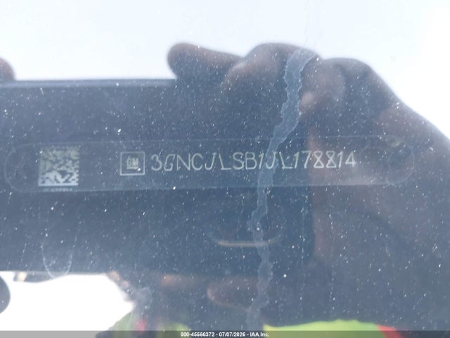 Aukcja sprzedaży 2018 Chevrolet Trax Lt, vin: 3GNCJLSB1JL178814, numer aukcji: 45566372