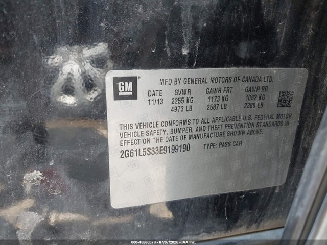 Aukcja sprzedaży 2014 Cadillac Xts Standard, vin: 2G61L5S33E9199190, numer aukcji: 45566379