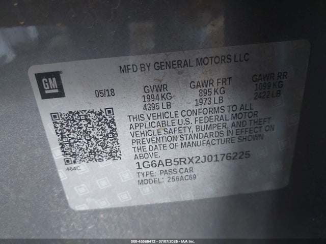 Cadillac ATS LUXURY 2018 1G6AB5RX2J0176225 Image 9