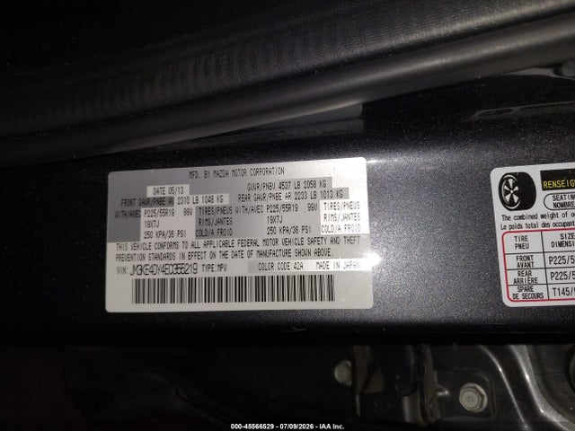 Продаж на аукціоні авто 2014 Mazda Cx-5 Grand Touring, vin: JM3KE4DY4E0355219, номер лоту: 45566529