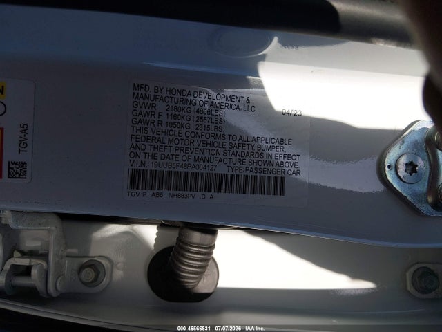 Продаж на аукціоні авто 2023 Acura Tlx Technology Package, vin: 19UUB5F48PA004127, номер лоту: 45566531