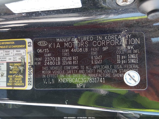 KIA Sportage Lx 2016 KNDPBCAC3G7831741 Image 9