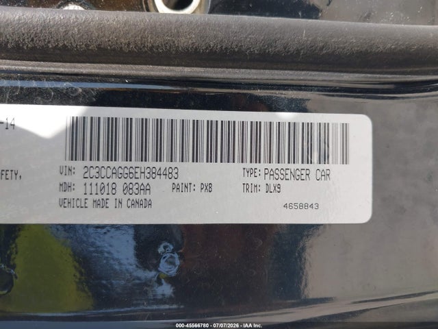 Aukcja sprzedaży 2014 Chrysler 300, vin: 2C3CCAGG6EH384483, numer aukcji: 45566780