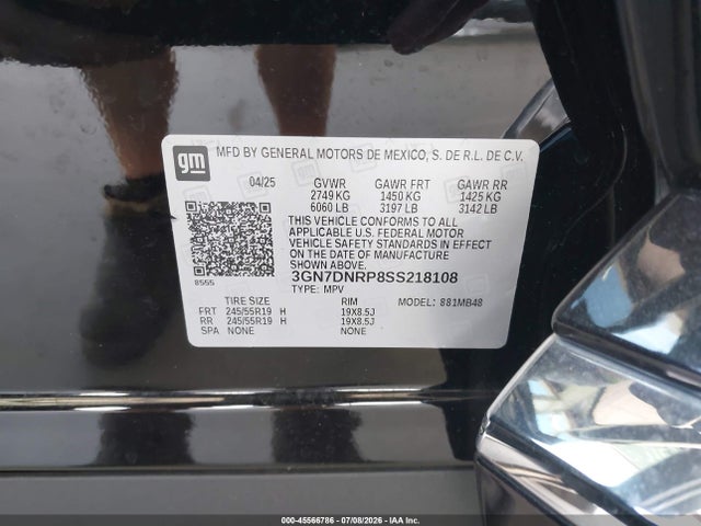 Chevrolet Equinox Ev Lt 2 2025 3GN7DNRP8SS218108 Image 9
