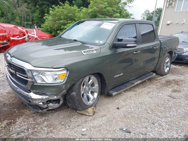 45566798 :رقم المزاد ، 1C6SRFFT3MN635040 vin ، 2021 Ram 1500 Big Horn  4x4 5'7 Box مزاد بيع