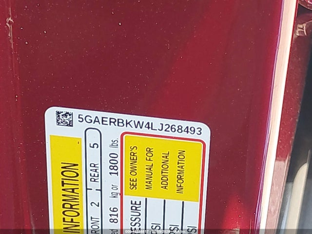 2020 Buick Enclave Fwd Essence მანქანა იყიდება აუქციონზე, vin: 5GAERBKW4LJ268493, აუქციონის ნომერი: 45566817