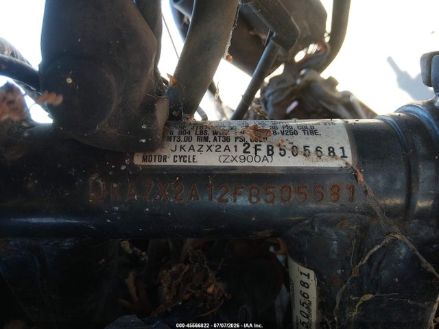 Продаж на аукціоні авто 1985 Kawasaki Zx900, vin: JKAZX2A12FB505681, номер лоту: 45566822