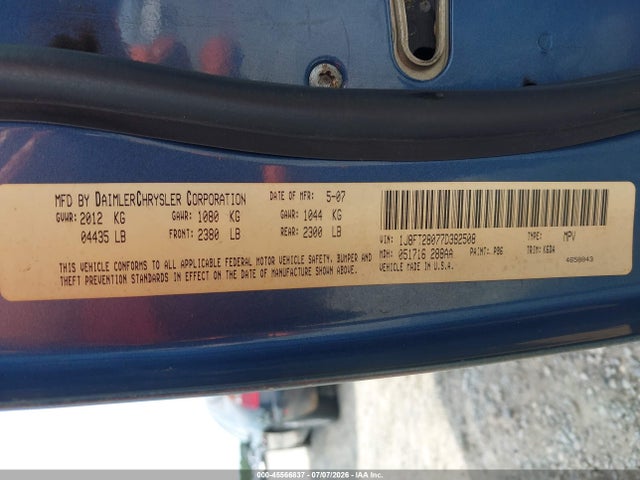 Aukcja sprzedaży 2007 Jeep Patriot Sport, vin: 1J8FT28077D382508, numer aukcji: 45566837