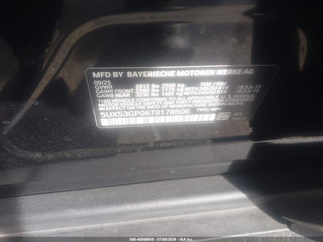 BMW X3 30 Xdrive 2026 5UX53GP06T9178506 Image 9
