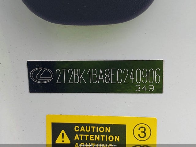 Продаж на аукціоні авто 2014 Lexus Rx 350, vin: 2T2BK1BA8EC240906, номер лоту: 45566967