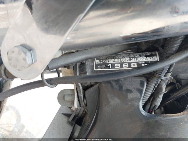 1998 Honda Vt750 Cd2 მანქანა იყიდება აუქციონზე, vin: JH2RC446XWM002478, აუქციონის ნომერი: 45567009