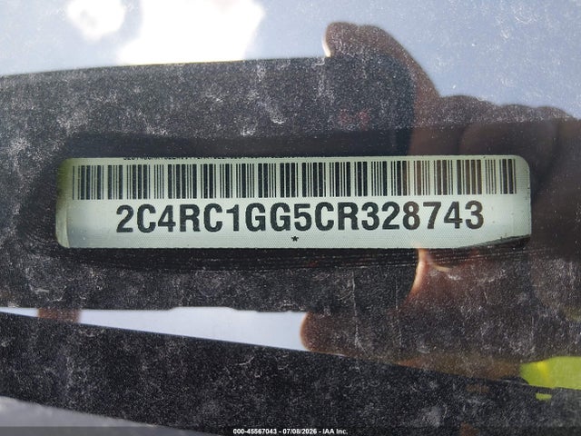 2012 Chrysler Town & Country Limited მანქანა იყიდება აუქციონზე, vin: 2C4RC1GG5CR328743, აუქციონის ნომერი: 45567043