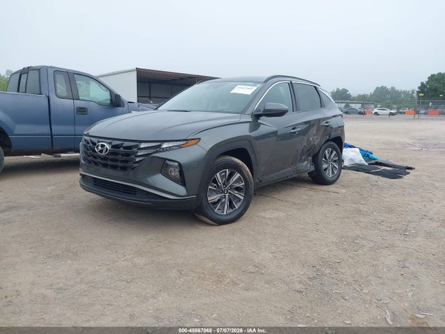 45567068 :رقم المزاد ، KM8JBCA10NU051243 vin ، 2022 Hyundai Tucson Hybrid Blue مزاد بيع