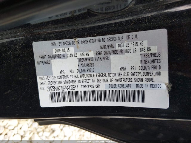 Mazda MAZDA3 2015 3MZBM1K75FM209511 Image 9