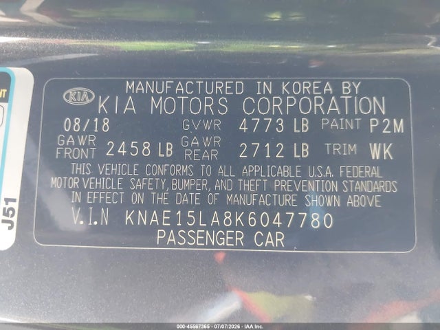 KIA Stinger 2019 KNAE15LA8K6047780 Image 9