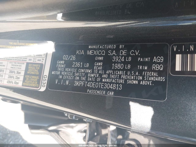 KIA K4 Lx 2026 3KPFT4DE0TE304813 Image 9