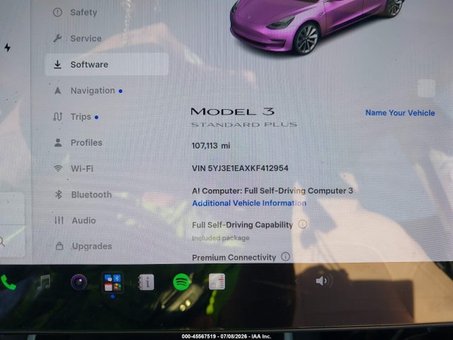 Tesla Model 3 Long Range/mid Range/standard Range/standard Range Plus 2019 5YJ3E1EAXKF412954 Image 7
