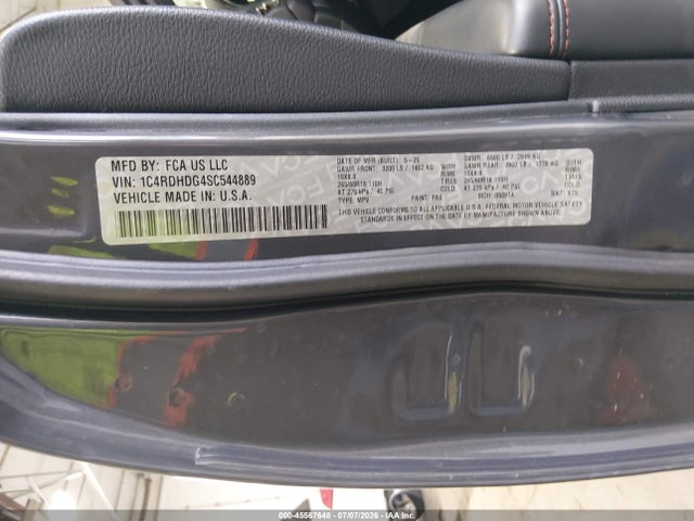Dodge Durango Gt Rwd 2025 1C4RDHDG4SC544889 Image 9