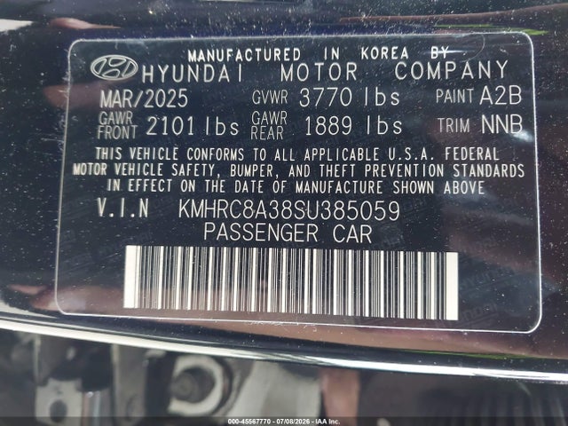 Hyundai Venue Sel 2025 KMHRC8A38SU385059 Image 9