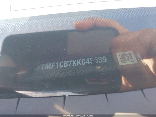 Продаж на аукціоні авто 2019 Ford F-150 Xl/xlt, vin: 1FTMF1CB7KKC43539, номер лоту: 45567824
