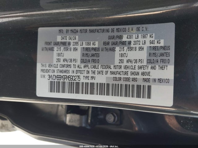 Aukcja sprzedaży 2024 Mazda Cx-30 2.5 S Select Sport, vin: 3MVDMBBM9RM690275, numer aukcji: 45567825